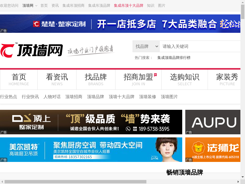 顶墙网-集成吊顶十大品牌-吊顶墙面招商加盟服务平台缩略图