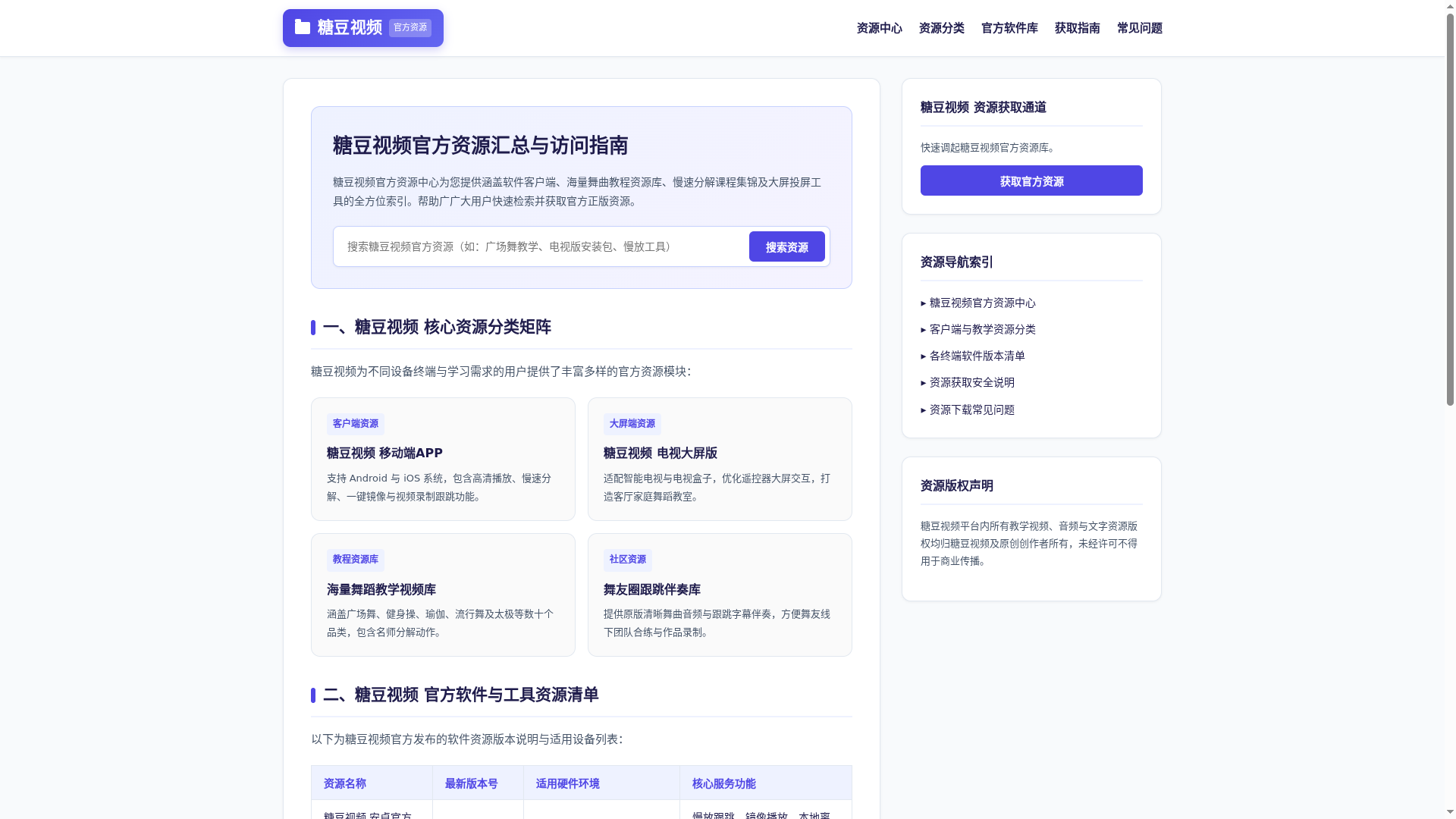 糖豆视频官方资源 - 糖豆视频官方信息与使用指南缩略图