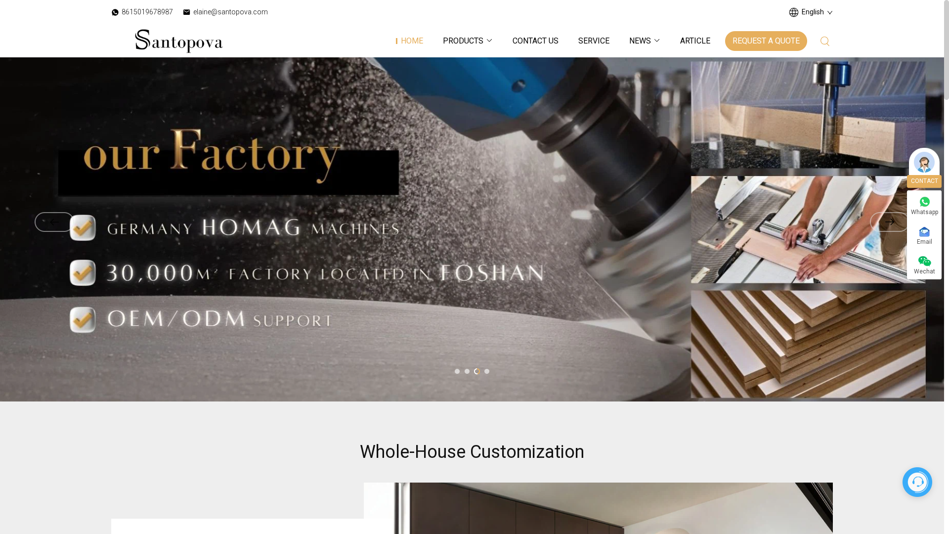China Kitchen Cabinet Manufacturers, Wardrobe Suppliers, Bathroom Cabinet Factory - Foshan Santopova Home Co., Limited缩略图