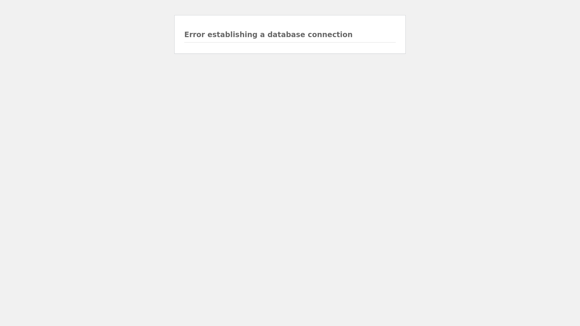 Database Error缩略图