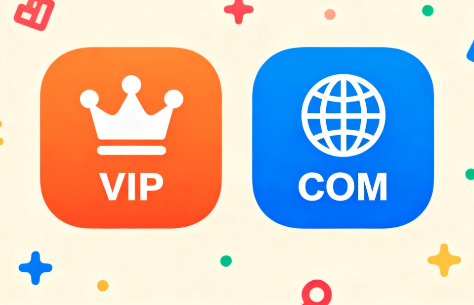 vip域名,com域名
