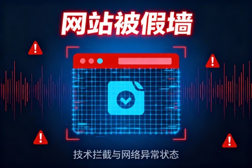 网站被假墙