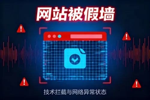 网站被假墙