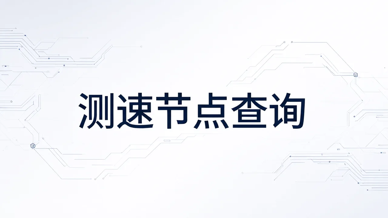 测速节点查询