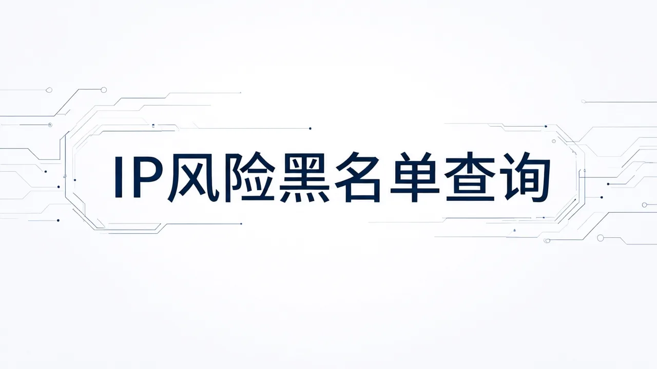 IP风险黑名单查询