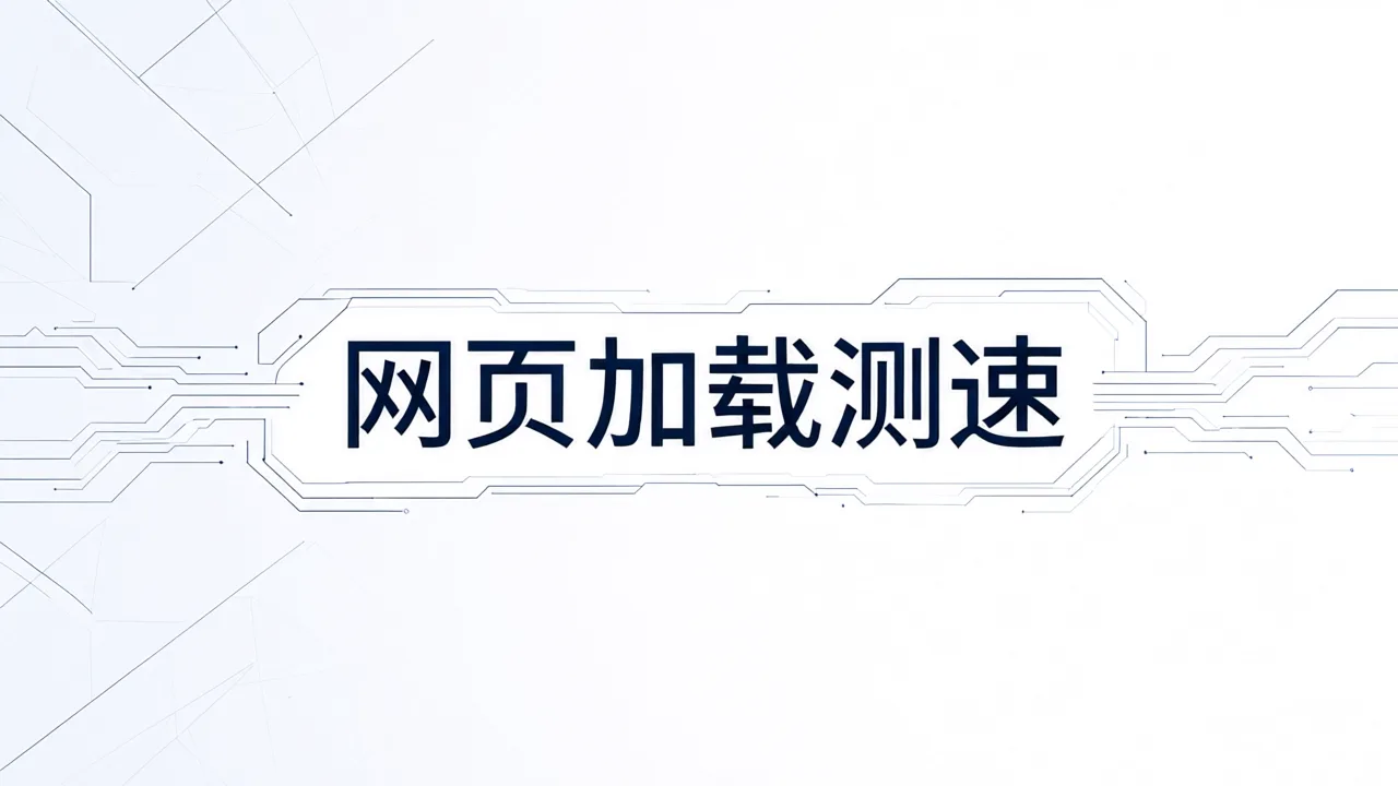 网页加载测速